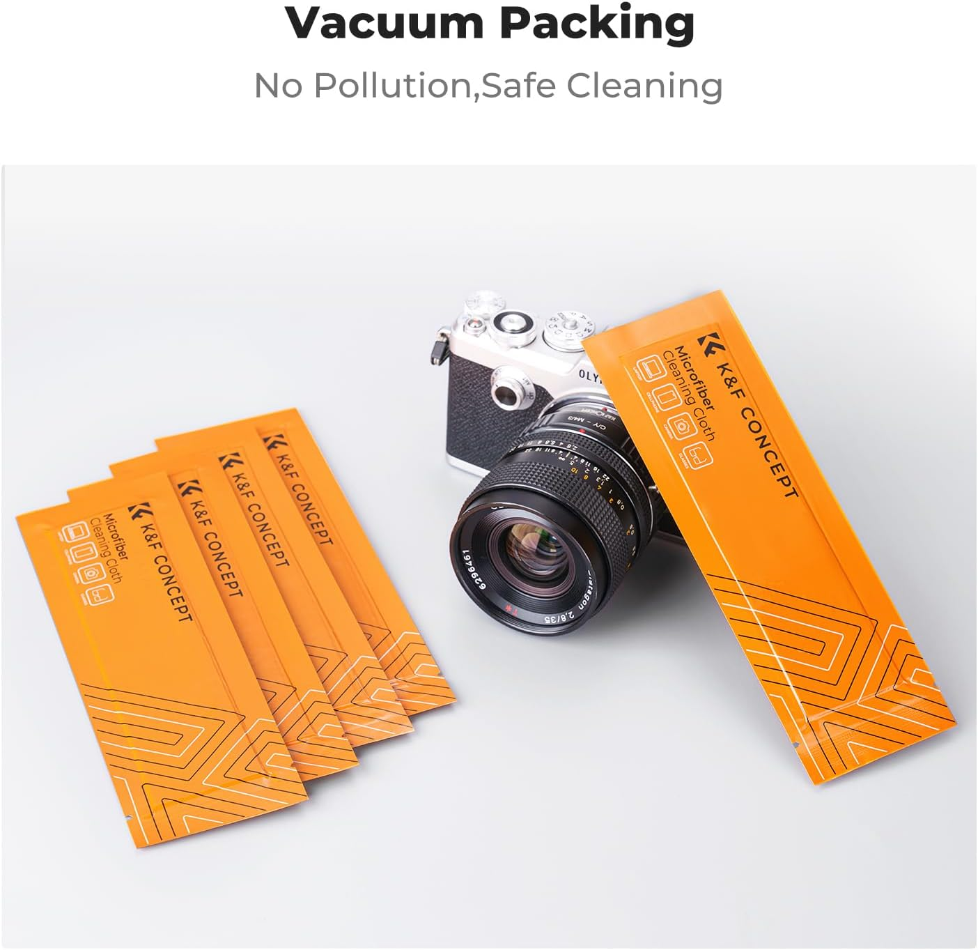K&F Concept Import Microfiber Cleaning Cloths, 20-Pack Vacuum Wrapped for Camera Lens/Eyeglasses/Iphones/Computers/Ipad/Led Screens/Electronics/Precision Instrument image number 5