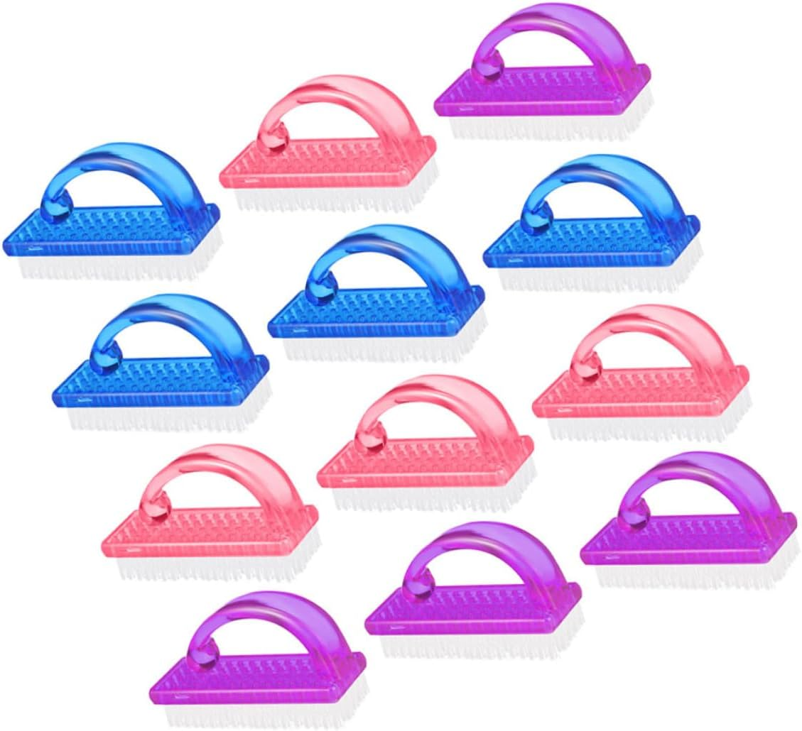 Iplusmile 12Pcs Handy Fingernail Brush Handle Grip Nail Brush for Kitchen Bath Use image number 4