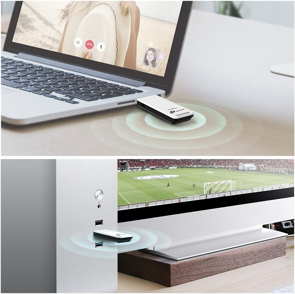 Tp-Link 300Mbps Wireless N USB Adapter, N Speed, Ideal for HD Video Streaming, MIMO Technology, Easy Setup, WPS Security, Supports Windows 8.1/8/7/XP, Mac OS, Linux (TL-WN821N) image number 4