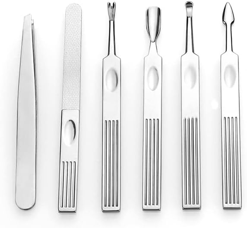 Professional Manicure Kit Nail Clippers Set 11 in 1 Stainless Steel Pedicure Tools Kit Grooming Kit