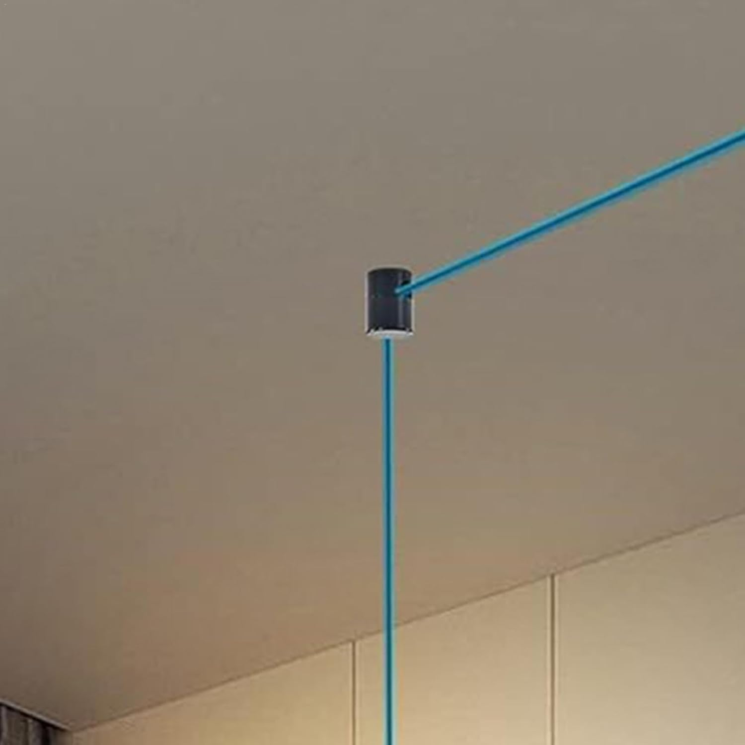 Swag Ceiling Hooks | Pendant Light Hook for Ceiling Lamp,Cord Organizers, Chandelier Fixture Hardware, Ceiling Light Hook for Drywall, Concrete Wall - White image number 4