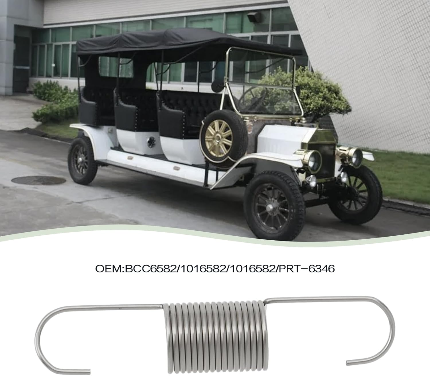 LT Easiyl Carburetor Throttle Return Spring Replacement Part BCC6582 1016582 1016582 PRT-6346 Compatible with Club Car (1981-1995) Gas Golf Cart image number 4