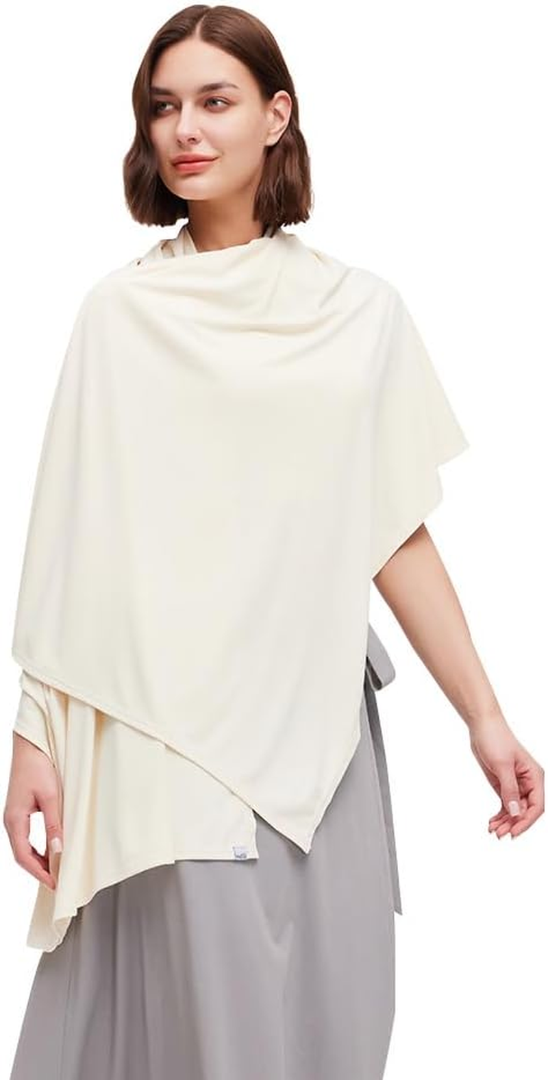UPF50+ Sun Shawl Beach Travel Scarf Wraps,Swimsuit Bikini Wraps Cover-Up for Women,Summer Cooling Shawl