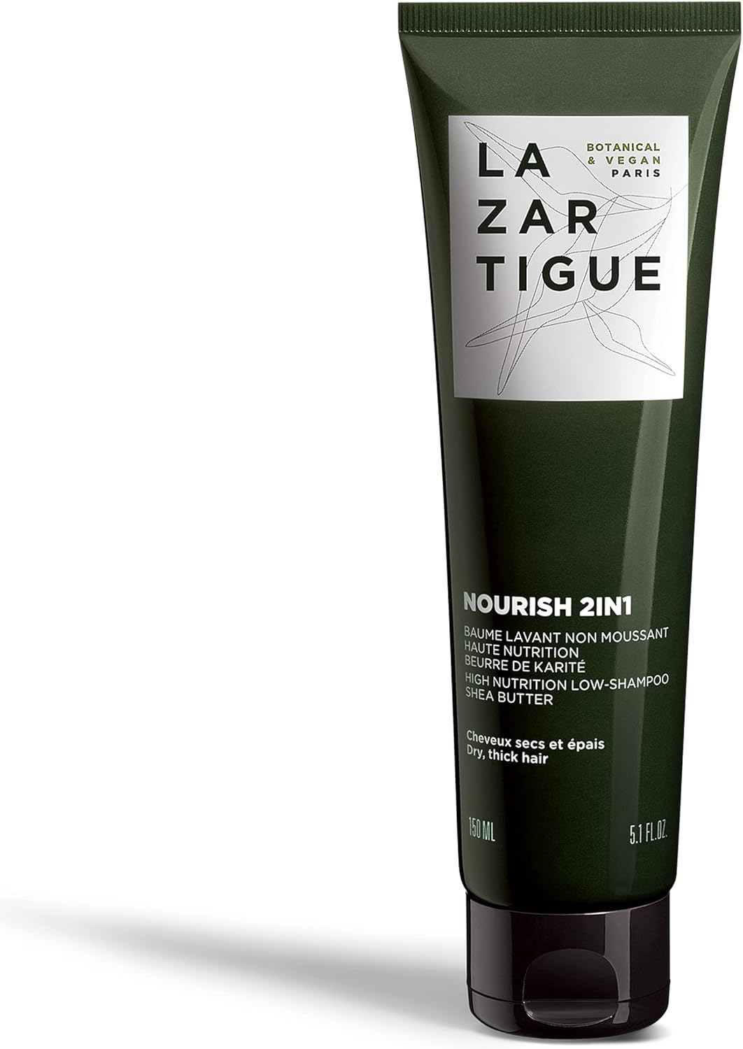 Lazartigue Nourish 2IN1 Low Shampoo, Shea & Babassu Butters, Intensive Nourishment for Dry Hair, Vegan, Sulfate & Silicone Free, 5.1 Fl.Oz. image number 4