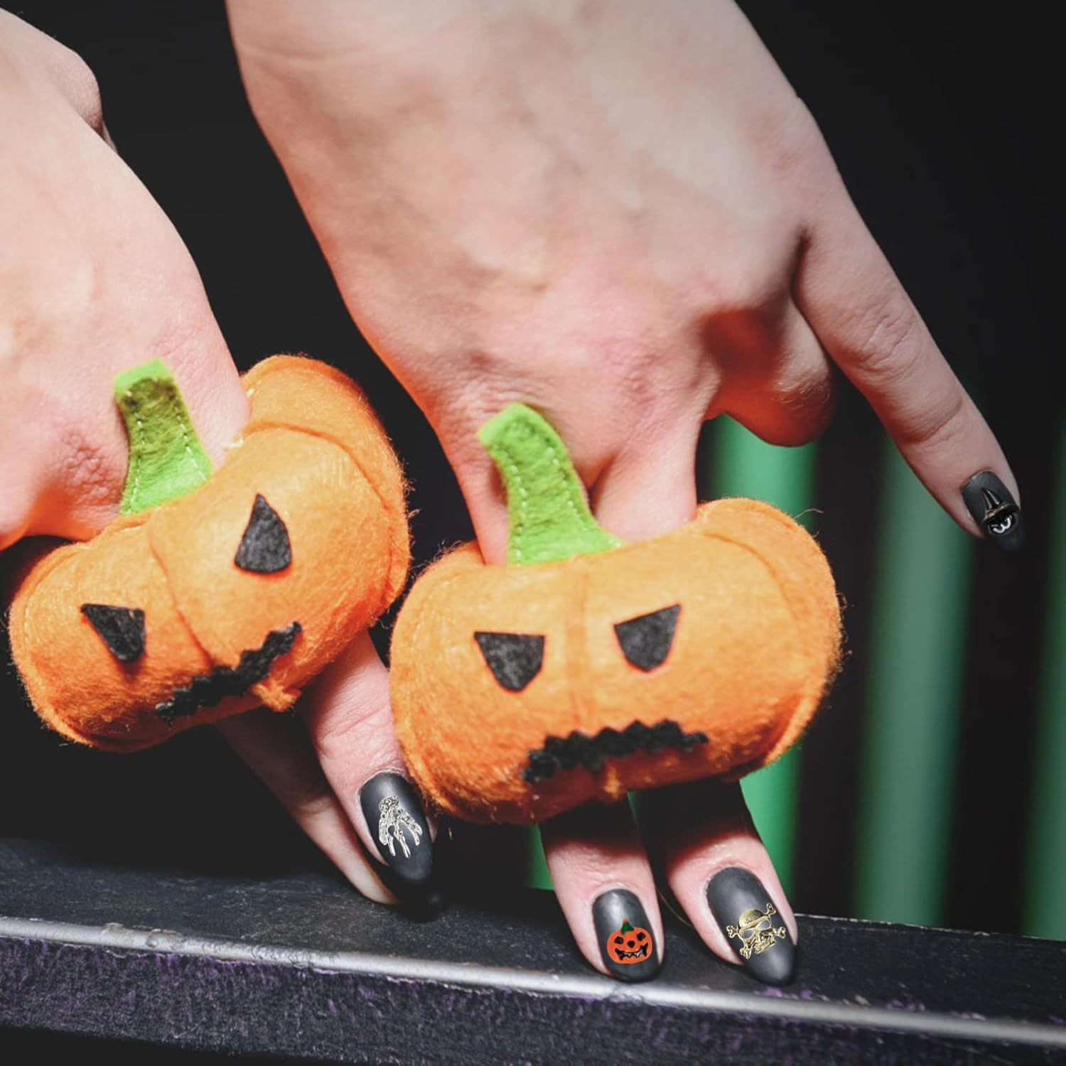 Minkissy 250Pcs Halloween Nail Art Charms DIY Nail Art Charms Halloween Decorations Supplies image number 5