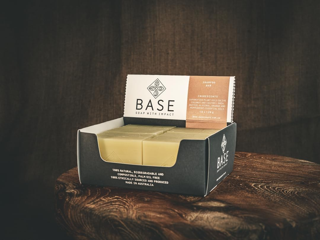 Base - Soap with Impact - Shampoo Soap Bar, 132G Pack of 10 image number 2