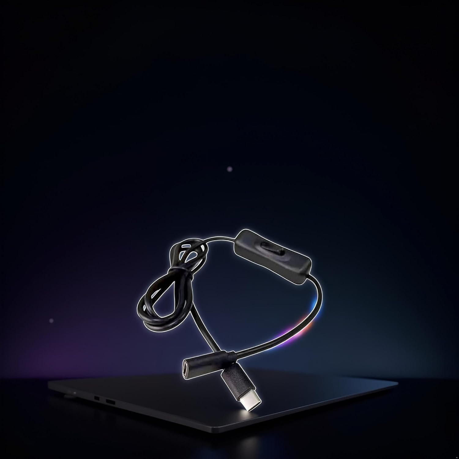 Black USB C Extension Cable with On/Off Switch Perfect for Charging and Data Transfer on Any Type C Device Type C Male to Female Cable Home Audio Accessories Cables and Interconnects image number 3