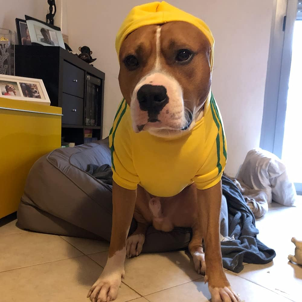 EASTLION Large Dog Warm Hoodies Coat Clothes Sweater Pet Puppy T Shirt,Grey 3XL image number 7