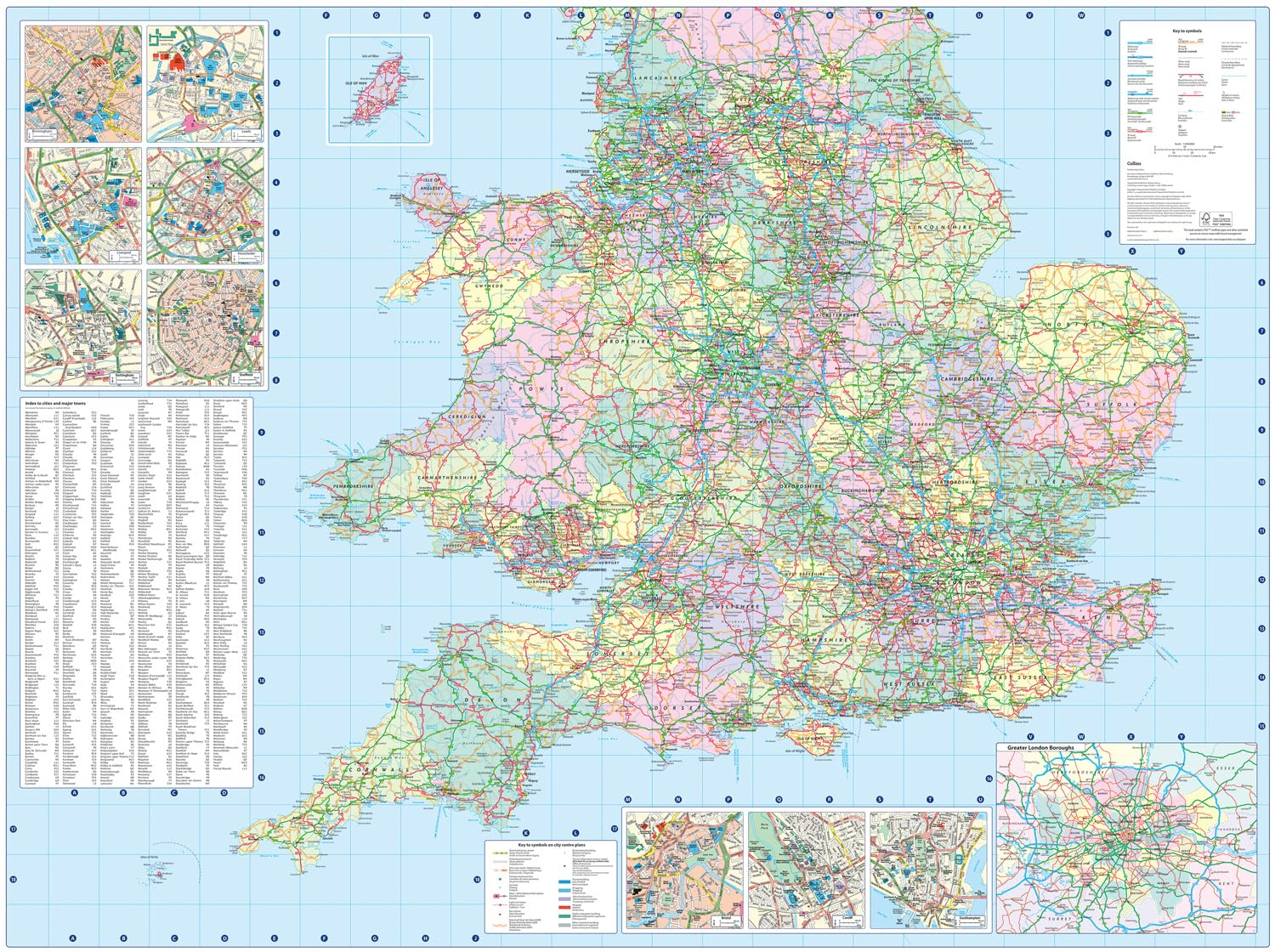 2026 Collins Road Map of Britain: Clear and Detailed Folded Map of Scotland image number 6