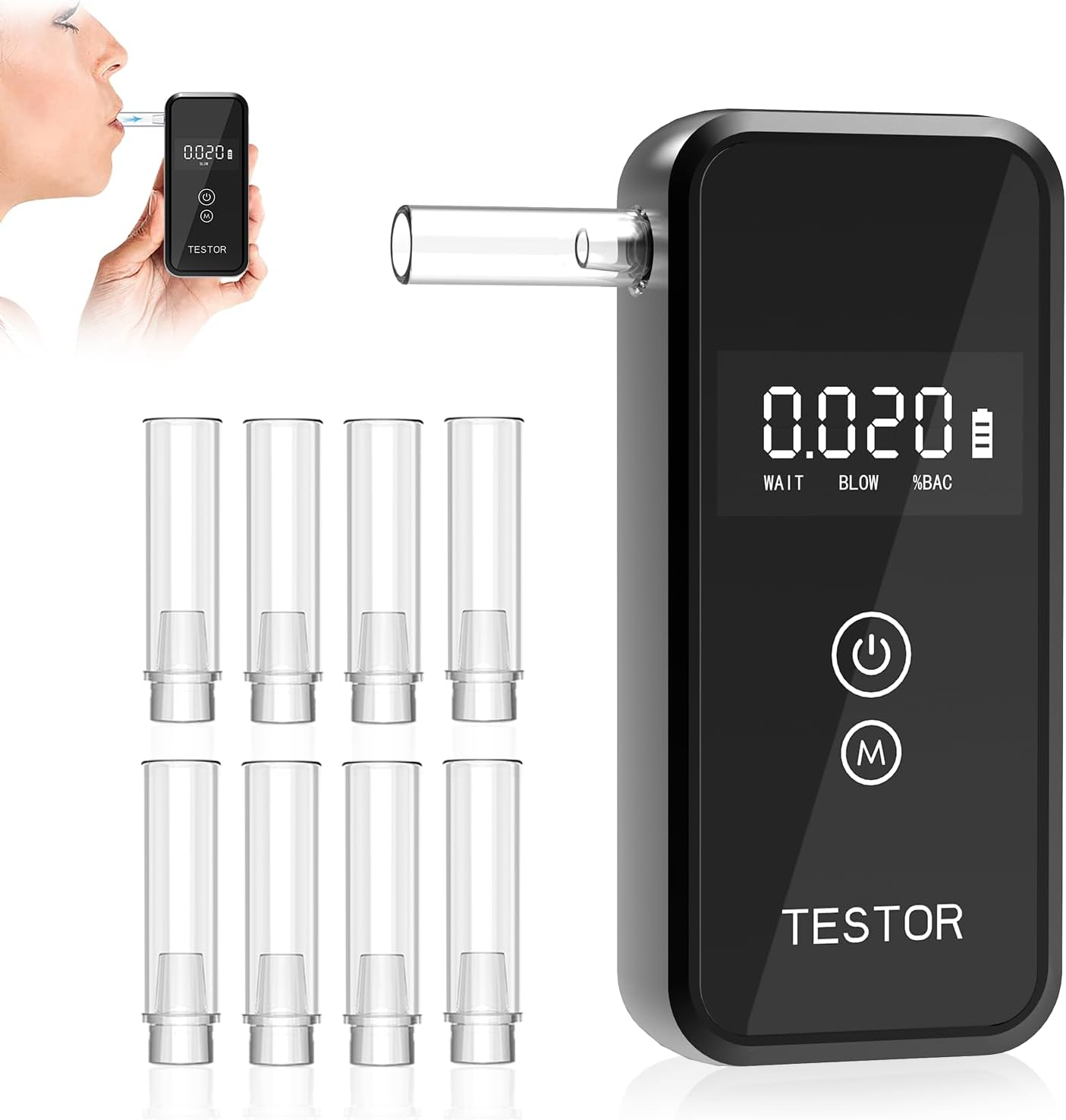 Breathalyzer Portable Alcohol Tester -2025 Digital Screen & High Accuracy Complies with Australian Standard for Personal, Home, Professional Use image number 5