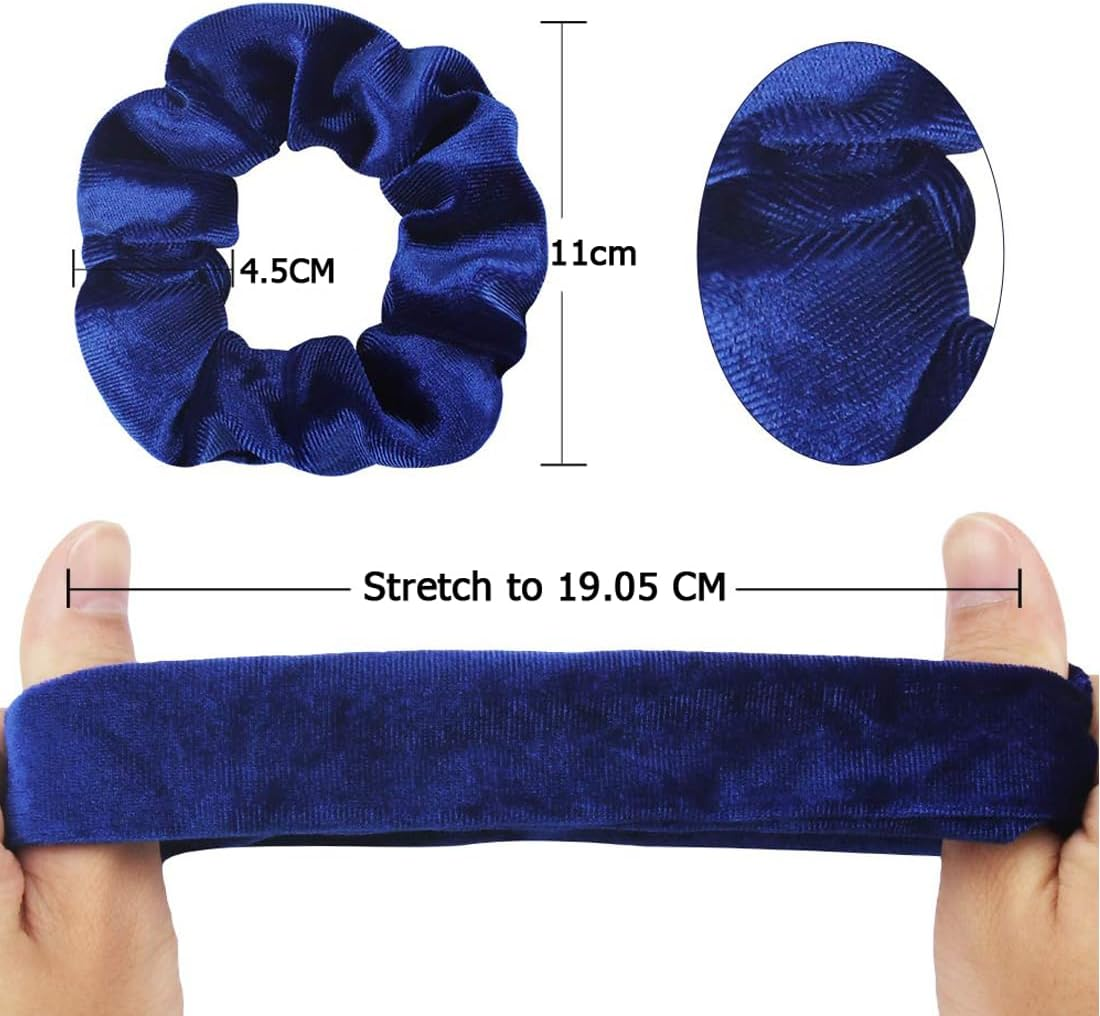 WERIGONI Pack of 3 Women'S Hair Bobbles with Zip, Elastic Hair Bobbles with Hidden Zip Pocket, Secret Compartment, Scrunchie image number 1