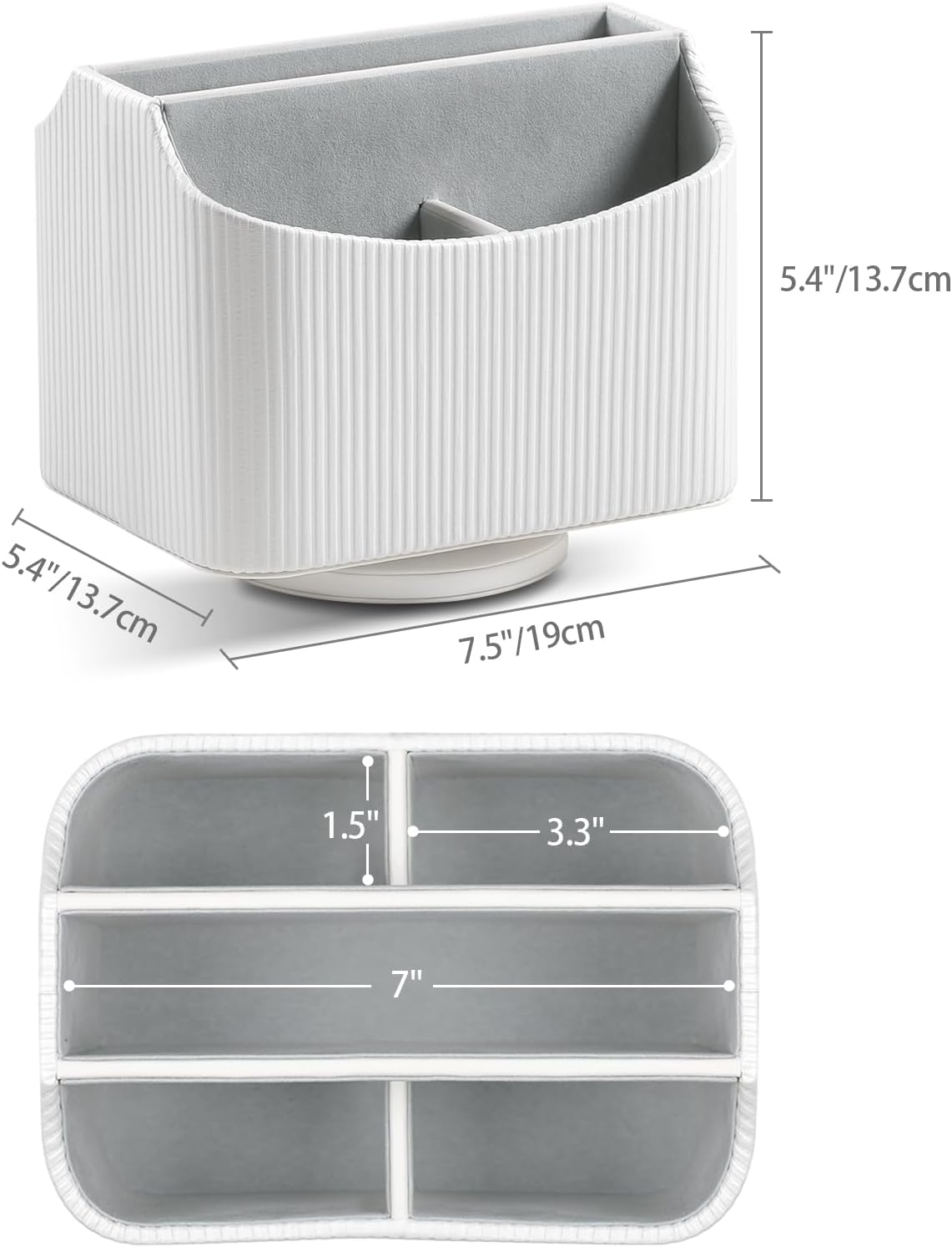 Remote Control Holder (Cream-White) - Beige image number 7