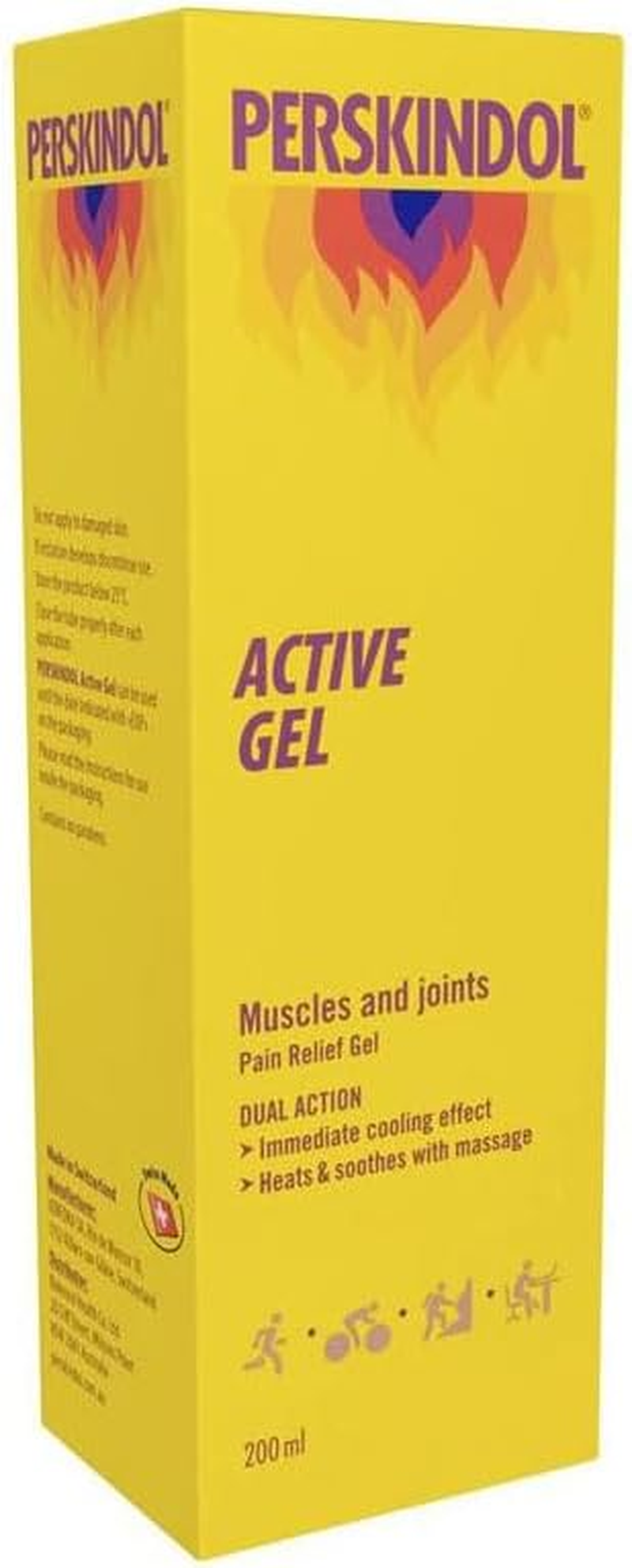 Perskindol Active Pain Relief Gel, 200 Ml - Dual-Action Cooling & Heating Formula for Muscle & Joint Relief &ndash; Ideal for Adults and Children 6+ image number 3