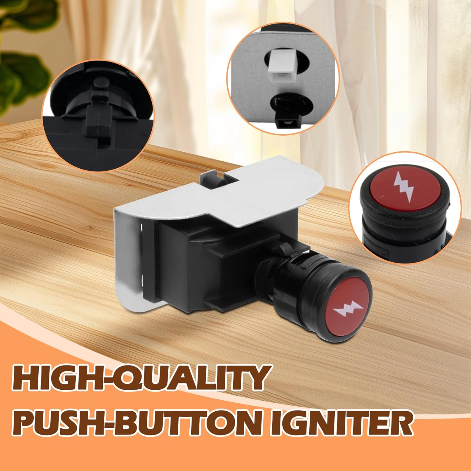 MOASKER Grill Igniter Kit 80475 for Weber Q120 Q220 Series Grills Electronic Igniter Replacement Parts, Grill Push Electric Button Starter Kit Replacement for Weber Baby Q Parts 516002 566002 566014 image number 4