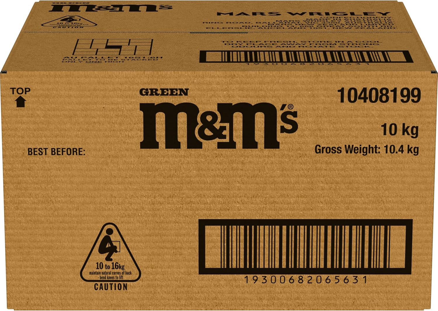 M&M'S Blue Milk Chocolate Bulk 10KG Carton - for Graduation, Wedding, 4Th of July, Birthdays, Party Bowls, Baby Showers, Gender Reveal Ideas, Easter, Baking