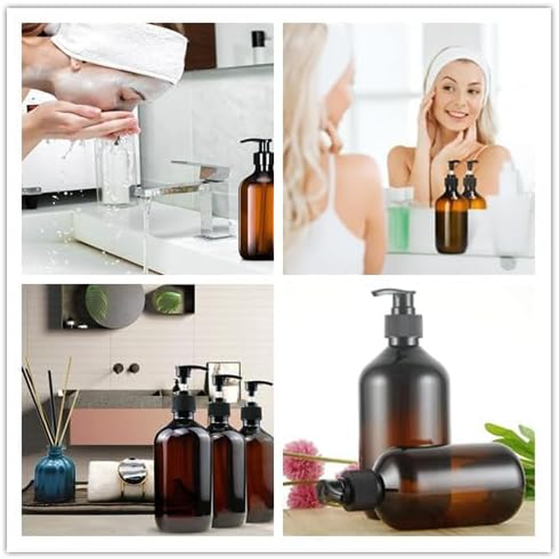 Kastetards 3 Pcs 500ML Large-Capacity Empty Shampoo Pump Bottles, Plastic Pump Bottles, and Rerefilled Travel Soap and Shampoo Dispenser Bottles for Bathroom and Kitchen Travel image number 4