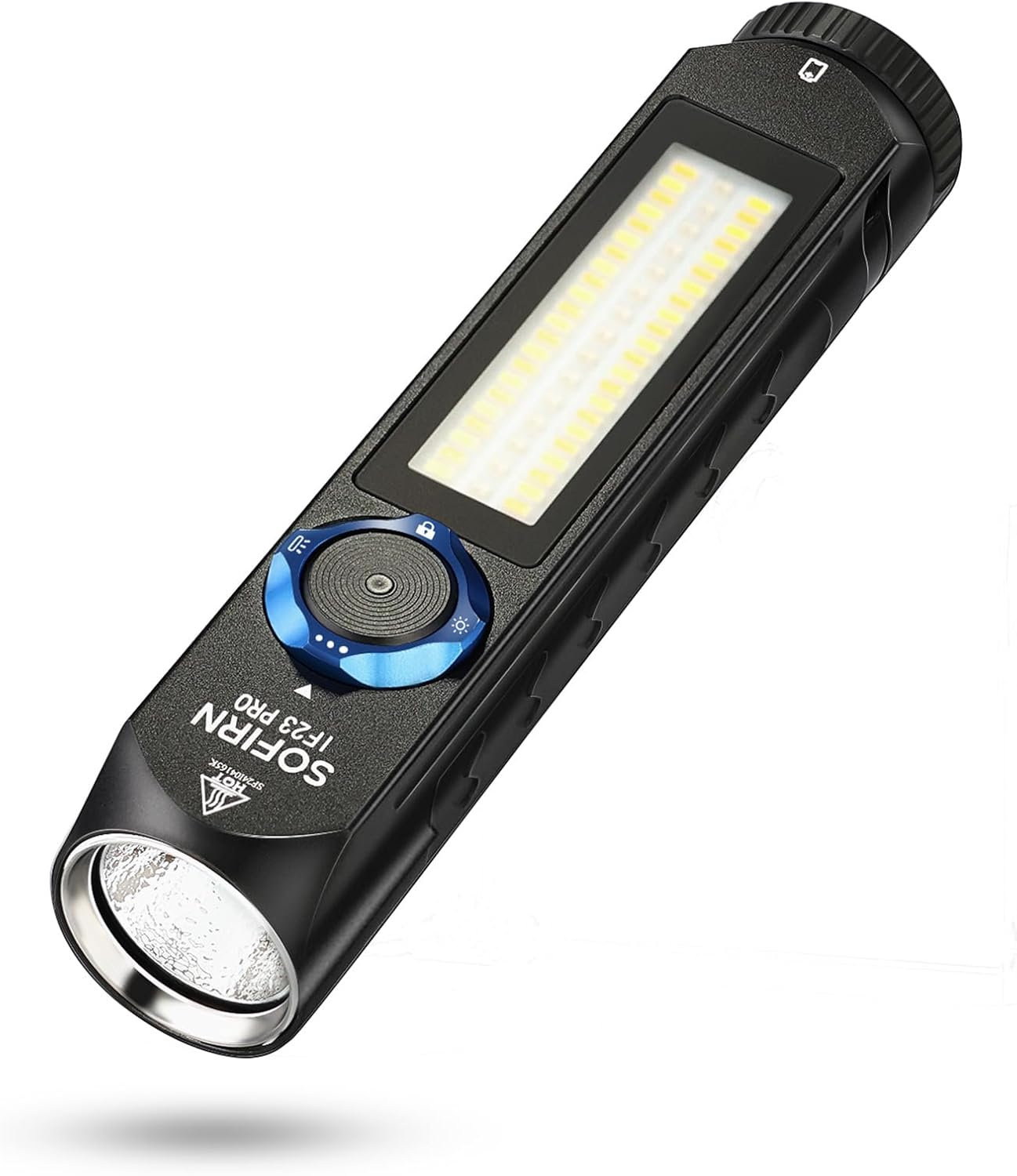 Sofirn IF23 Pro Torch Rechargeable 5000 High Lumens, Super Bright 3-In-1 Flashlight with Side White Light & RGB Color Light, 60 Leds, Magnetic Base, Simple UI for Home, Emergency, Camping, Work image number 5