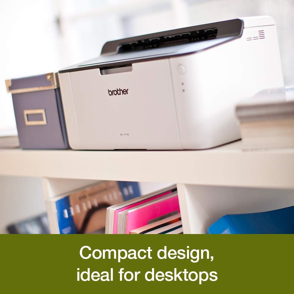 Brother HL-1110 Mono Laser Printer - Single Function, USB 2.0, Compact, A4 Printer image number 5