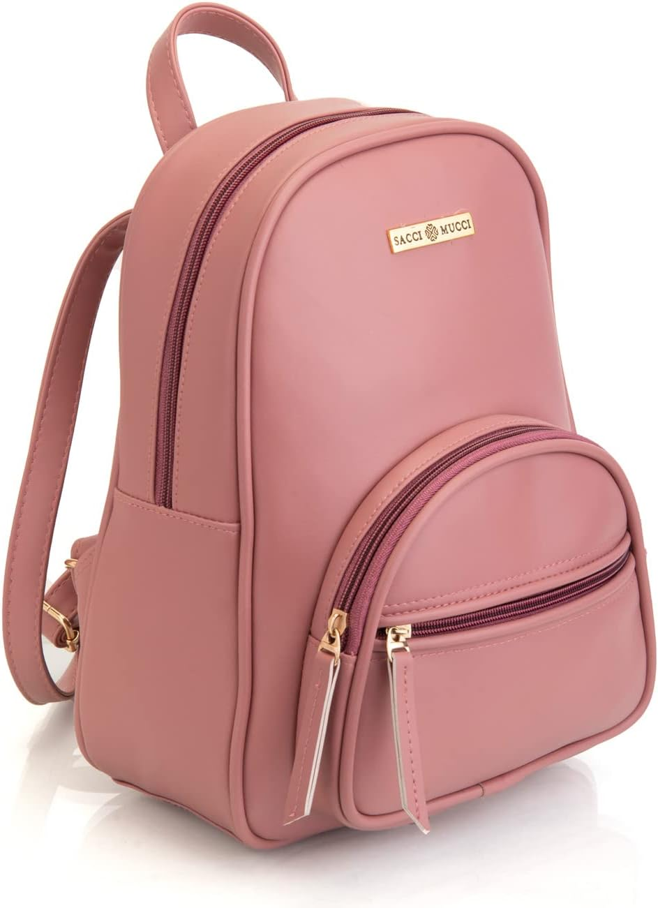 Women'S PU Leather Stylish and Trending Backpack for Office, Daypack, Mini Travel Bag, Casual Backpack