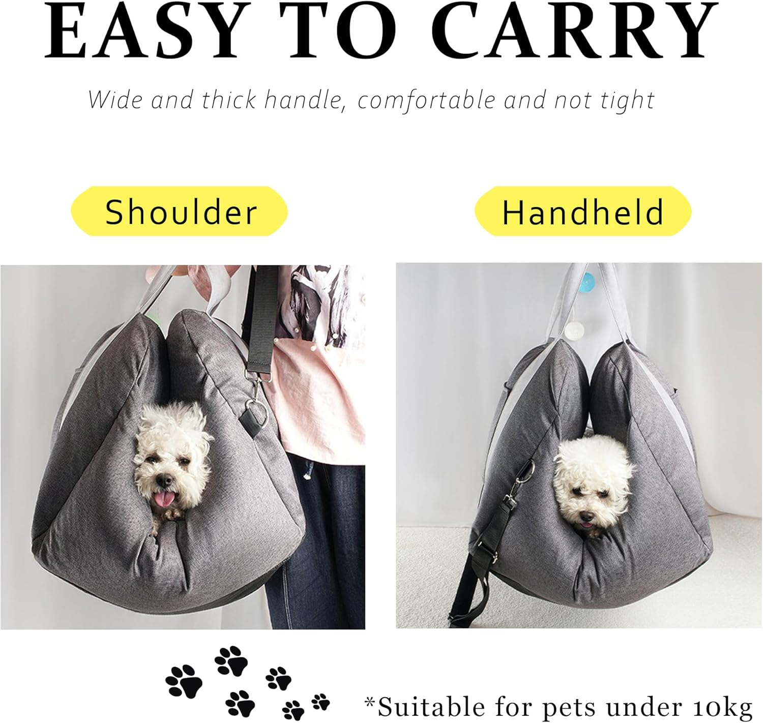 Dog Car Seat Puppy Booster Seat under 22,Jovala,Travel Carrier Bed for Small and Medium Pets Bed with Safety Belt,Removeable Cushion,Pockets Portable Washable (Dark Grey) image number 5