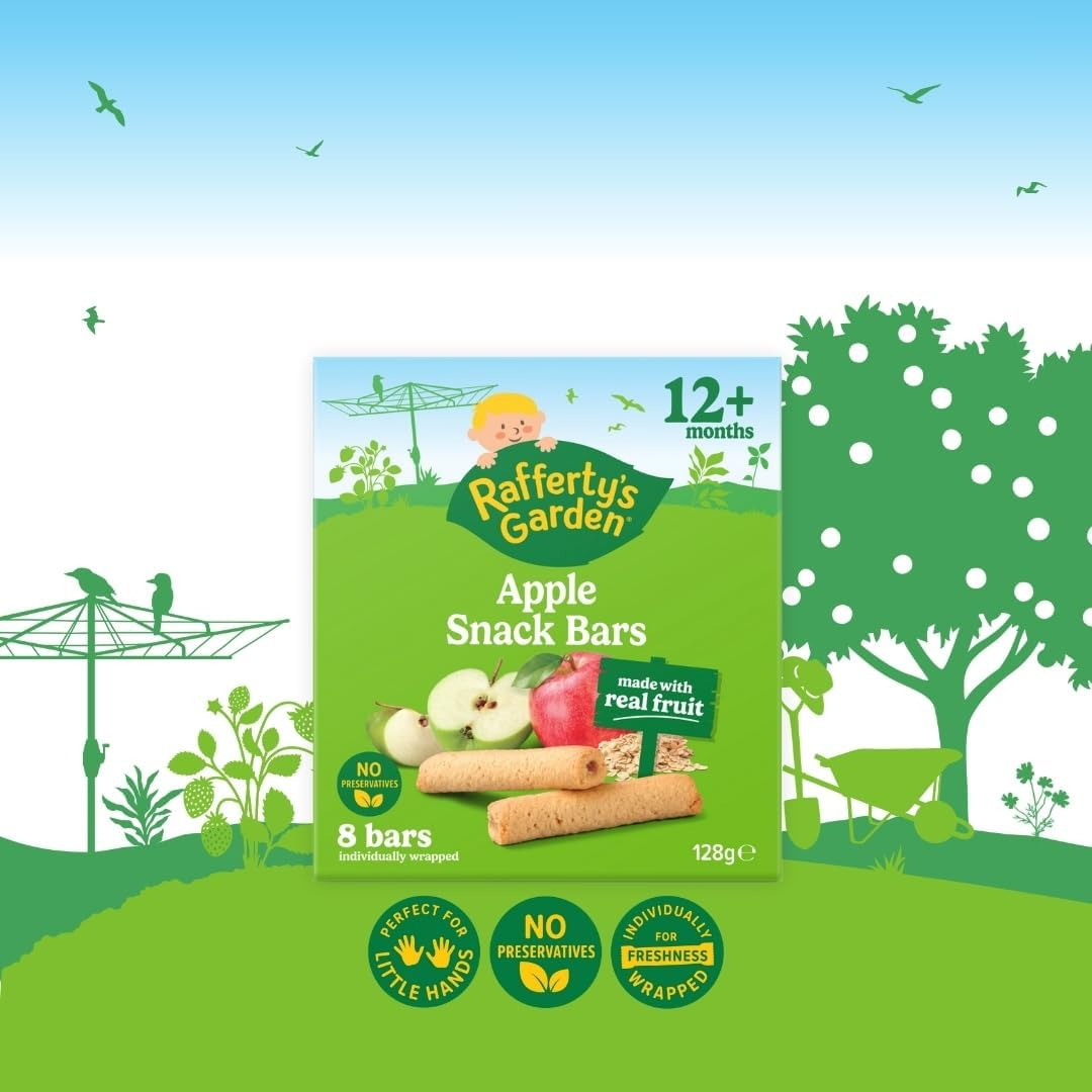 Rafferty'S Garden Apple Fruit Snack Bars for Babies 128 G (Case of 6) image number 1