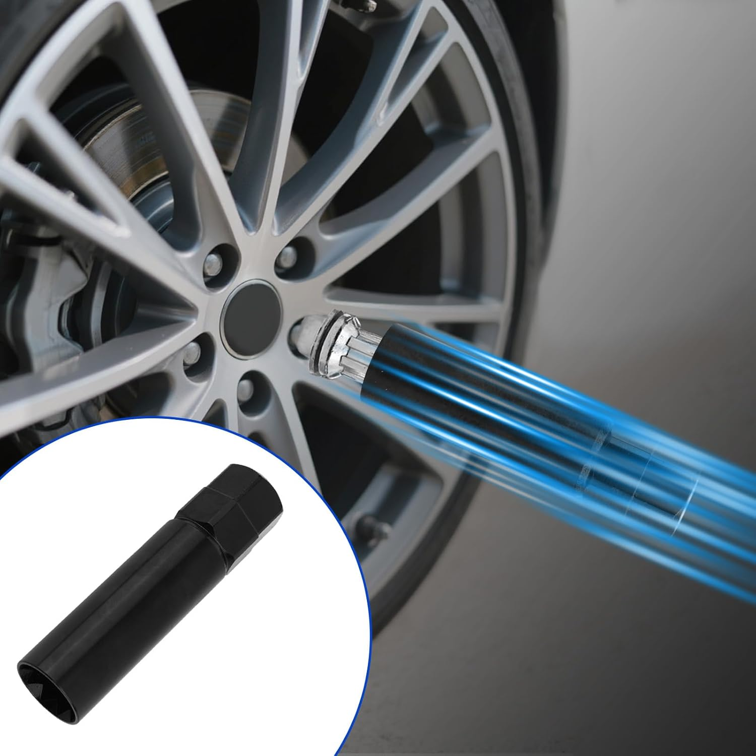 10 Spline Lug Nut Socket Replacement for TA23-21/22, Premium Alloy Steel Heavy-Duty 10 Point Socket for Truck & SUV Wheel Lock Nuts Compatible with Bimecc 10-Spline Lug Key image number 1