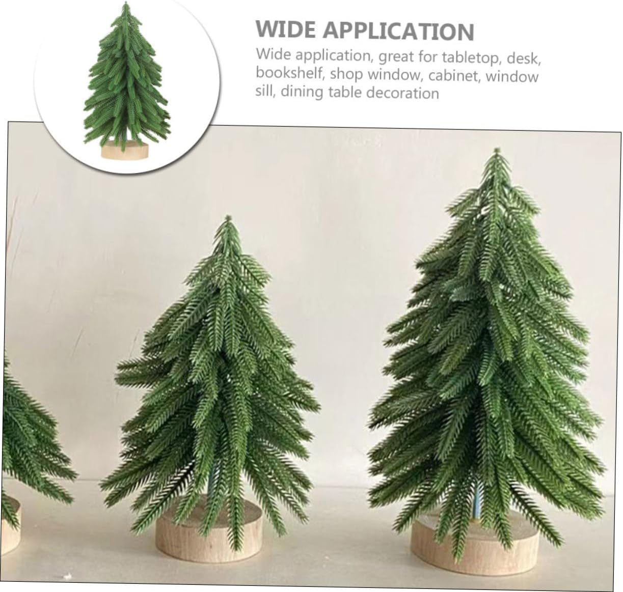 Mini Christmas Tree Decor Base Tabletop Artificial Xmas Tree for Home Office Christmas Scene Decor
