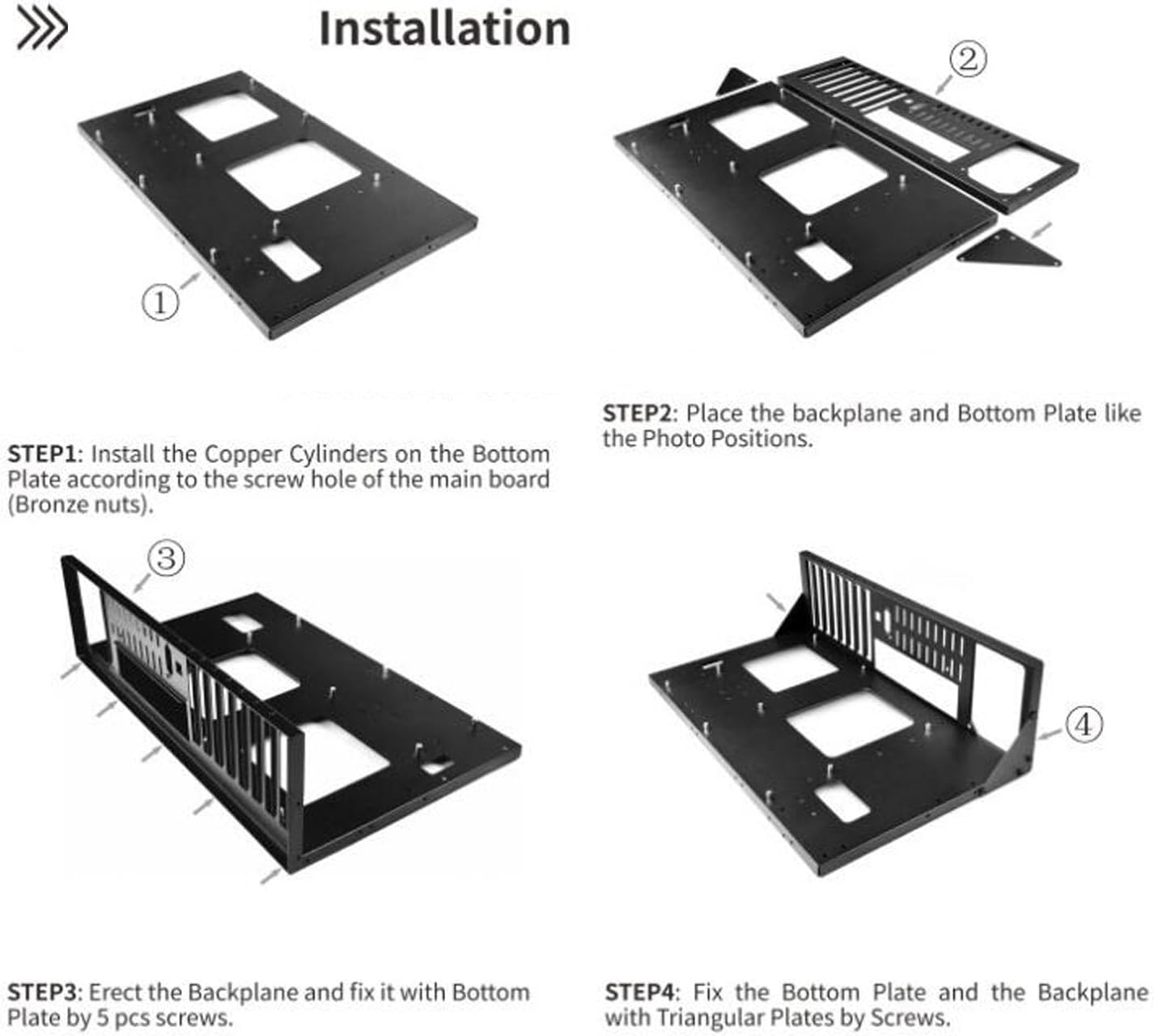 ATX M ATX ITX Motherboard Case, DIY Open Chassis Computer Cases, Support X79 X99 Dual Servers Mainboard, PC Case Mining Rig Frame Bracket, Good Heat Dissipation Effect image number 5