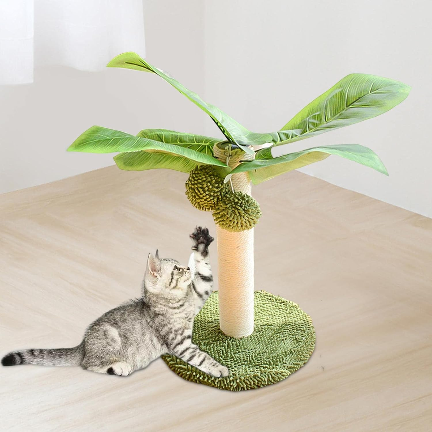 Cat Scratching Tool for Large Cats, Kitten Scratch Pole, with Carpet 18 Inch Tall, with Ball Cats Kittens Scratcher for Large Cats Climbing image number 1