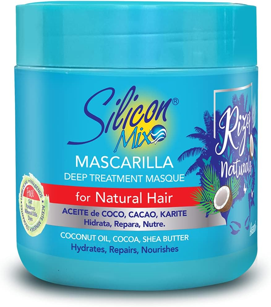 Silicon Mix Rizos Natural Hair Mask for Natural Wavy and Curly Hair 478 G - Intensive Moisturising Hair Mask