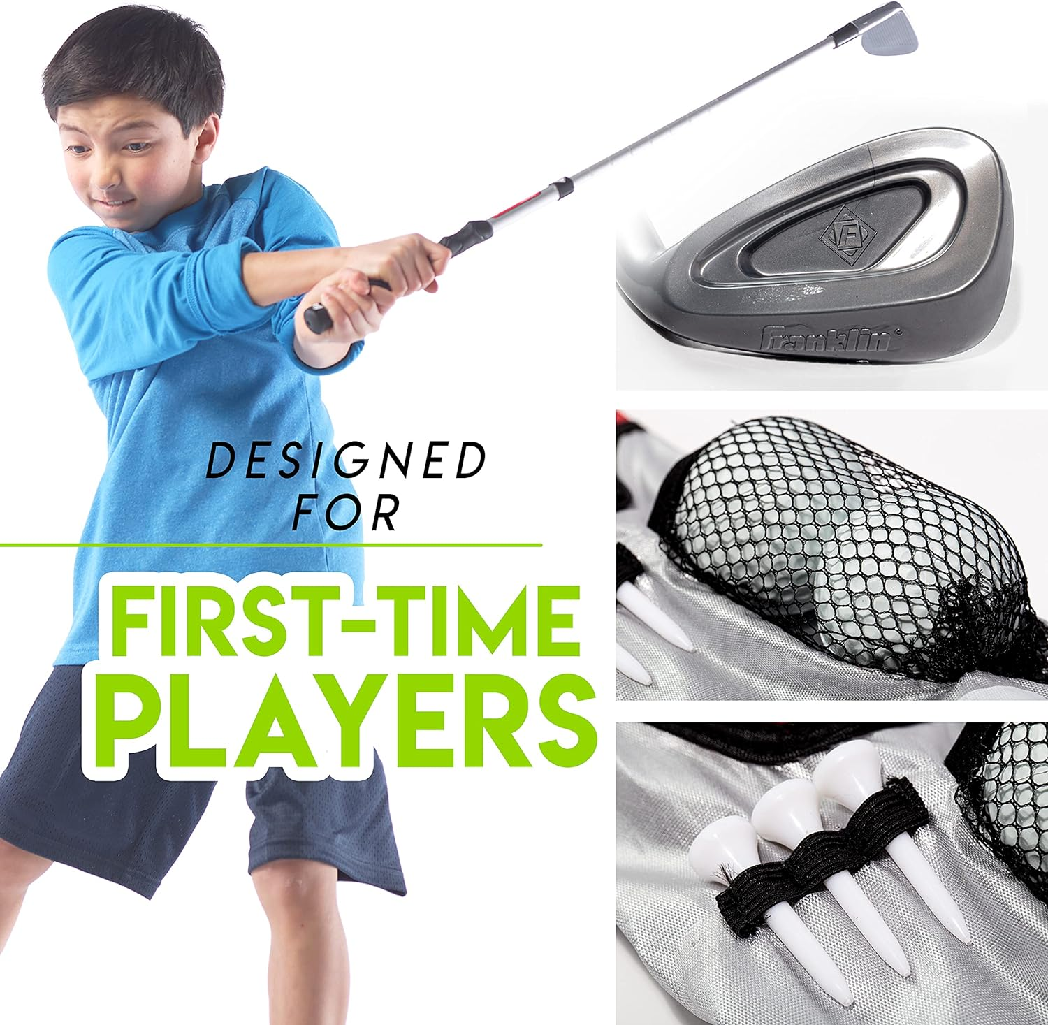 Franklin Sports Youth Golf Set with Adjust-A-Hit Technology