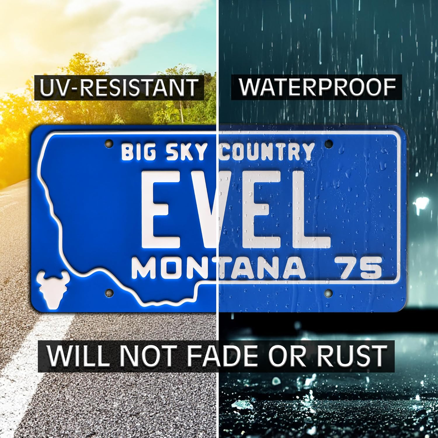 Evel Knievel | EVEL | Metal Stamped License Plate image number 5