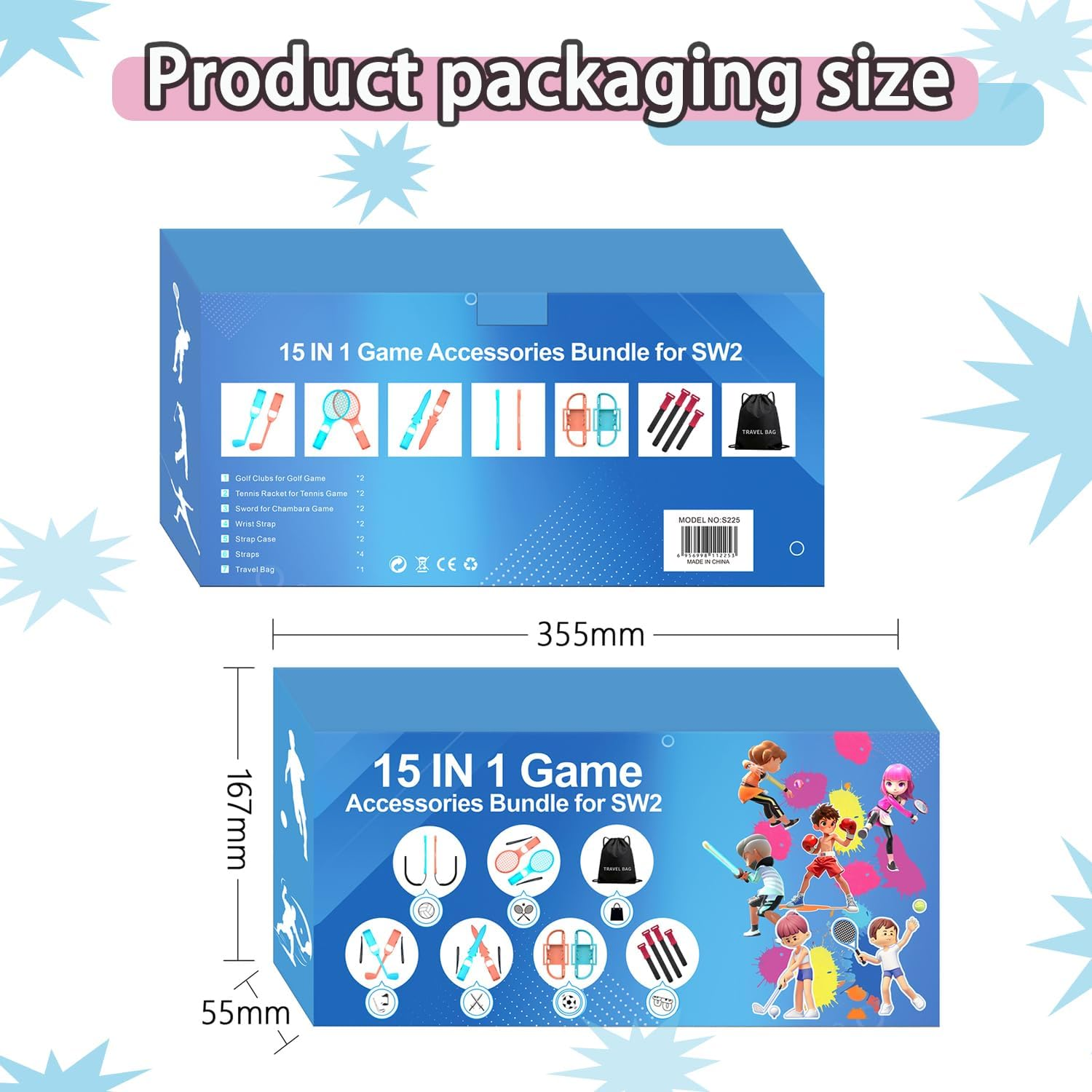 Roczential 15 in 1 Sports Accessories Bundle Compatible with Nintendo Switch image number 6