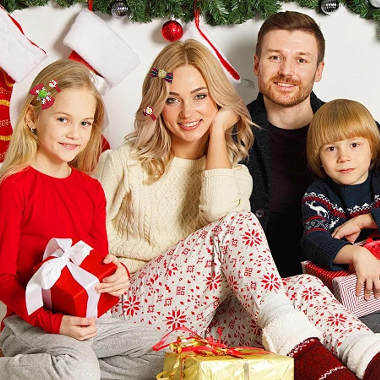 FOSDICK Pack of 15 Christmas Hair Clips Christmas Cartoon Hair Clip Christmas Hair Accessories Christmas Hair Accessories Christmas Hair Clips Gifts for Girls Children image number 5