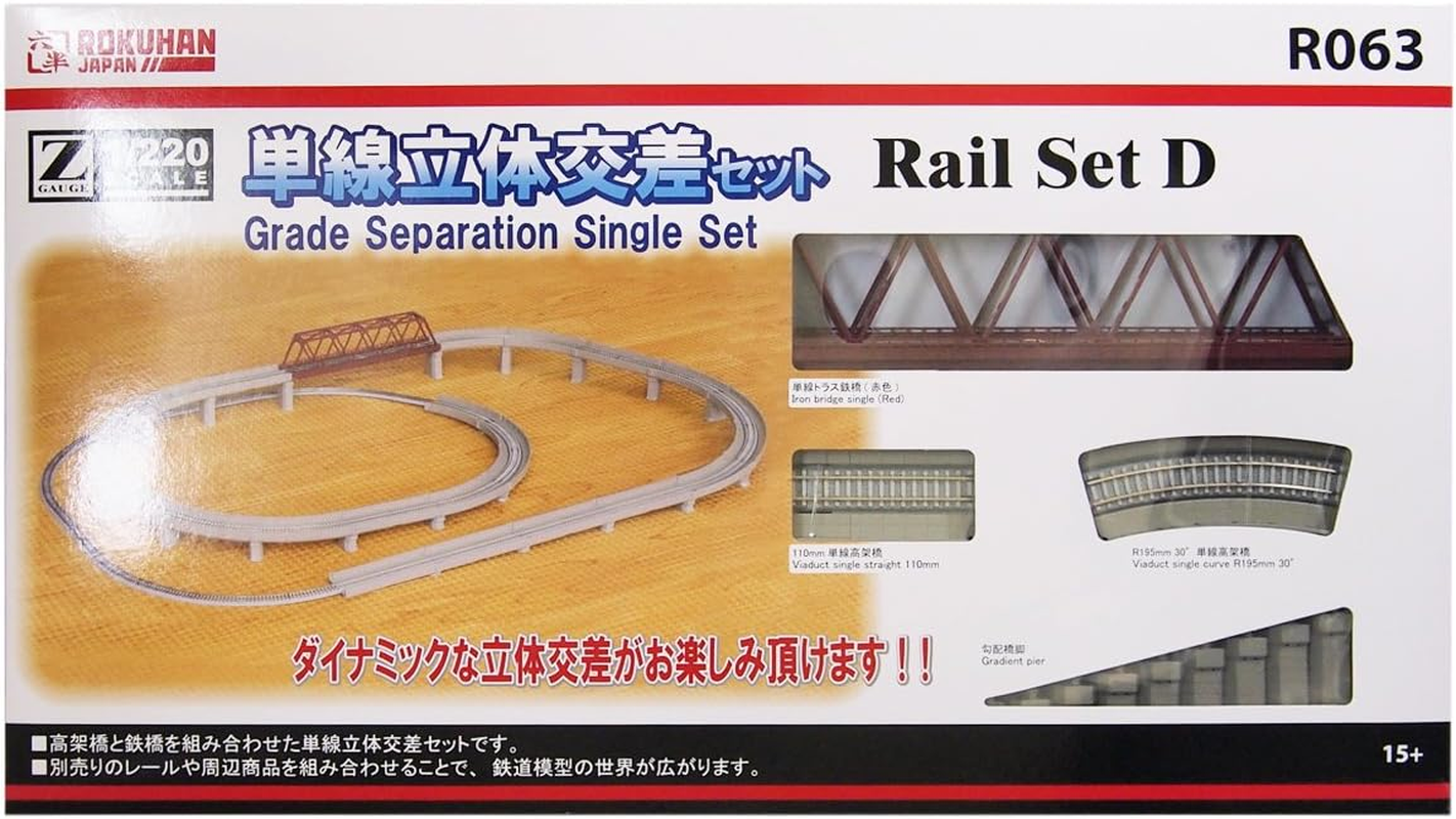 Rokuhan Z Gauge R062 Rail Set C Double Track Oval Set image number 2