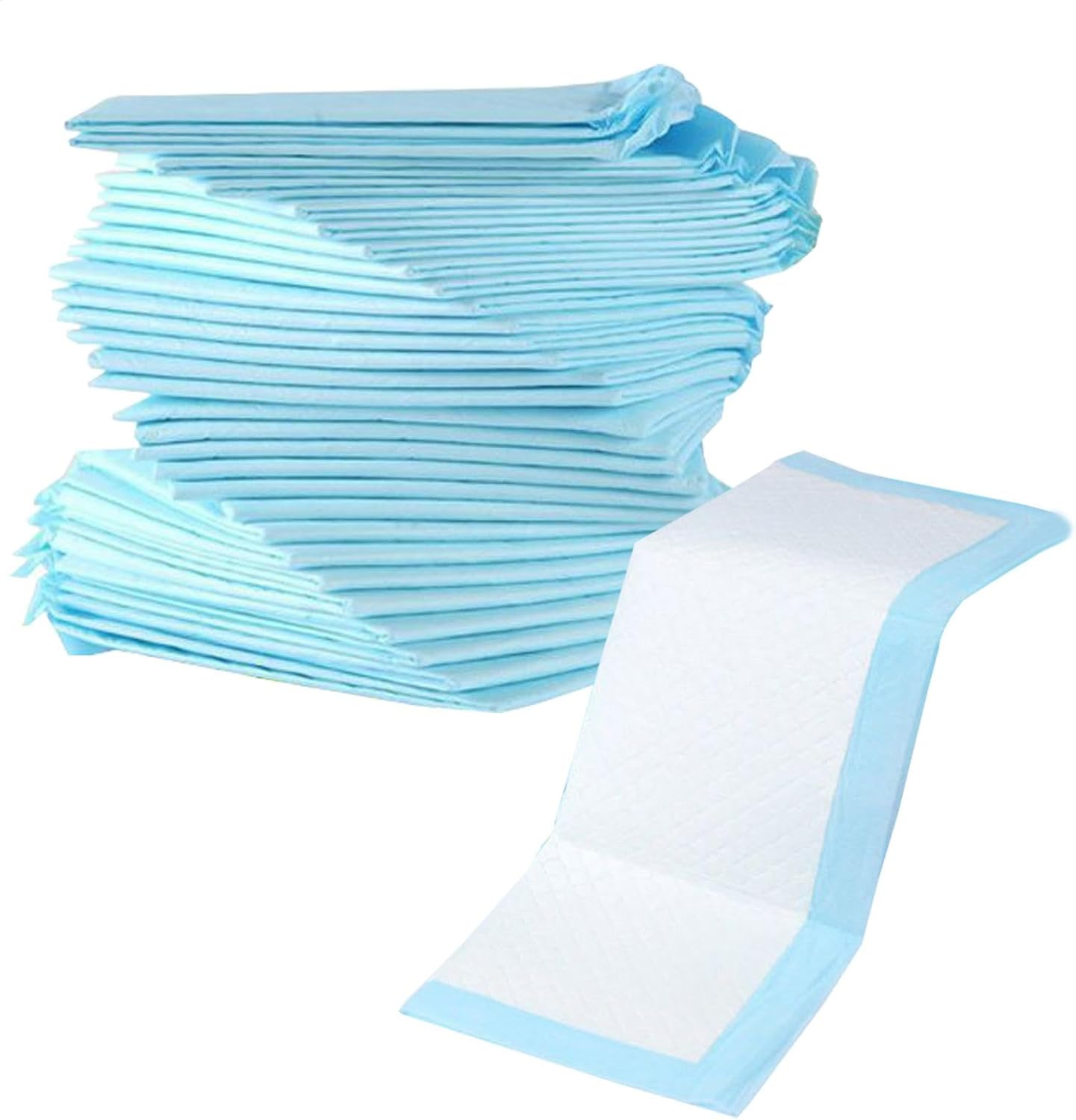 Baby Changing Pad Mat, Leak-Proof Chucks Pad, Pet Diaper under Padding, Multi-Purpose and Practical 100 Pieces for Quick Cleanup after Each Use of Babies or Adults image number 2