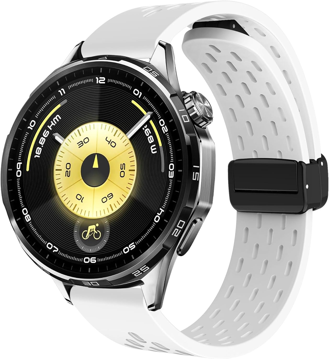 Hiseus Strap Compatible with Huawei Watch GT 6 41 Mm / 6 46 Mm / 6 Pro Silicone Sports Watch Strap image number 2