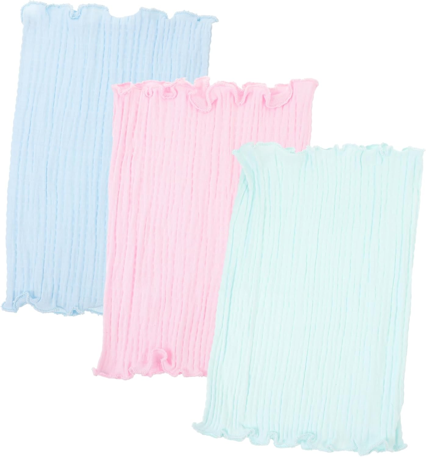 3Pcs Cotton Bellyband for Baby Newborn Infant Toddler Soft Elastic Umbilical Cord Care Warm Abdominal Wraps Assorted Colors image number 6