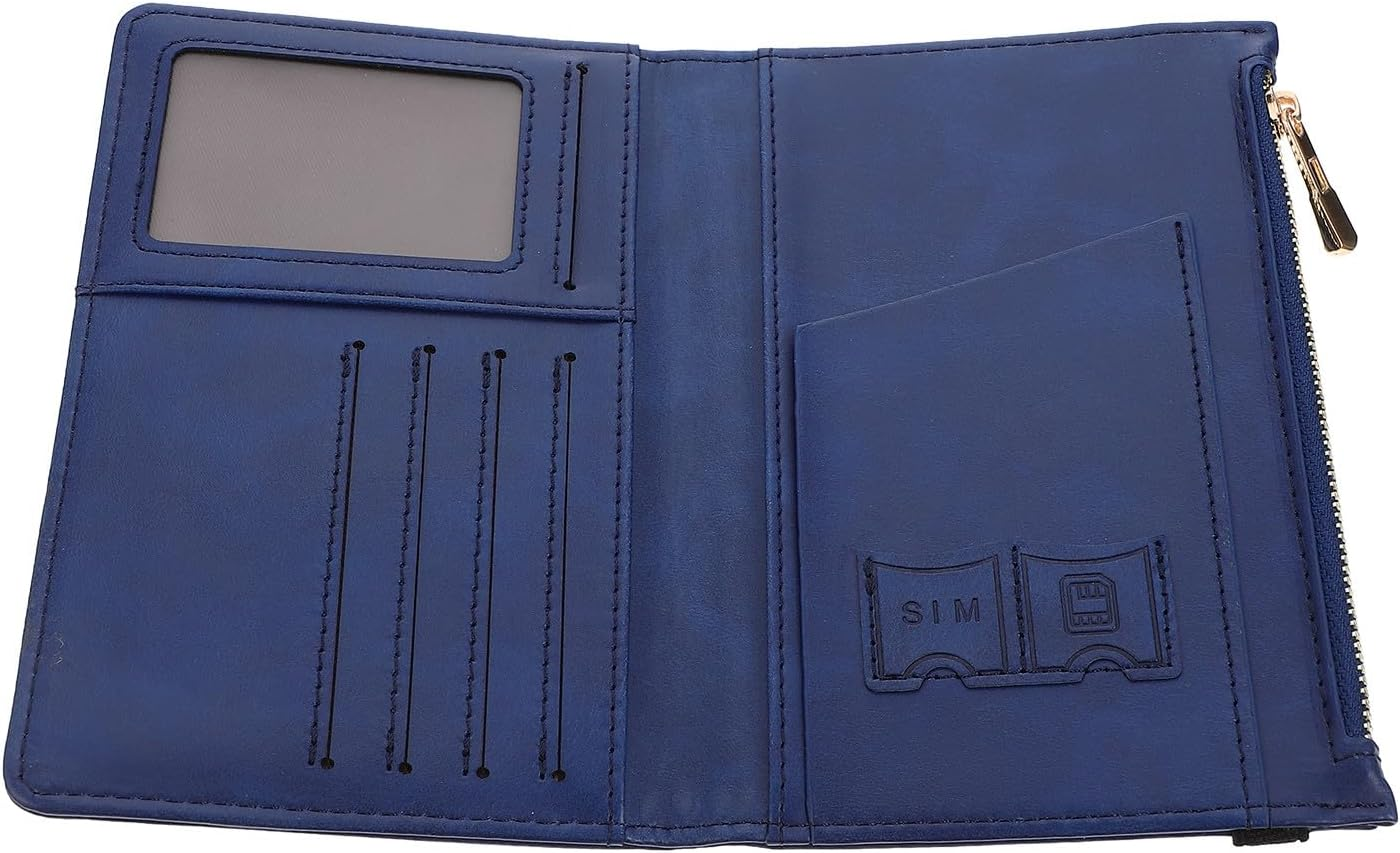 Yardwe Pu Passport Holder Cardholder Passport Cover for Travel Document Holder Simple Design RFID Blocking image number 4