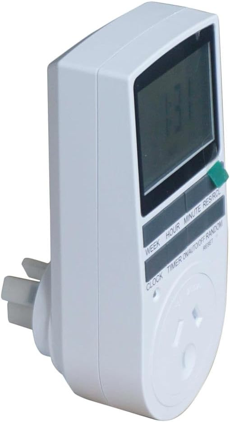 Indoor Digital Electrical Outlet Timer Plug with Countdown Delay On/Off Switch, 7-Day 24 Hour Programmable image number 1