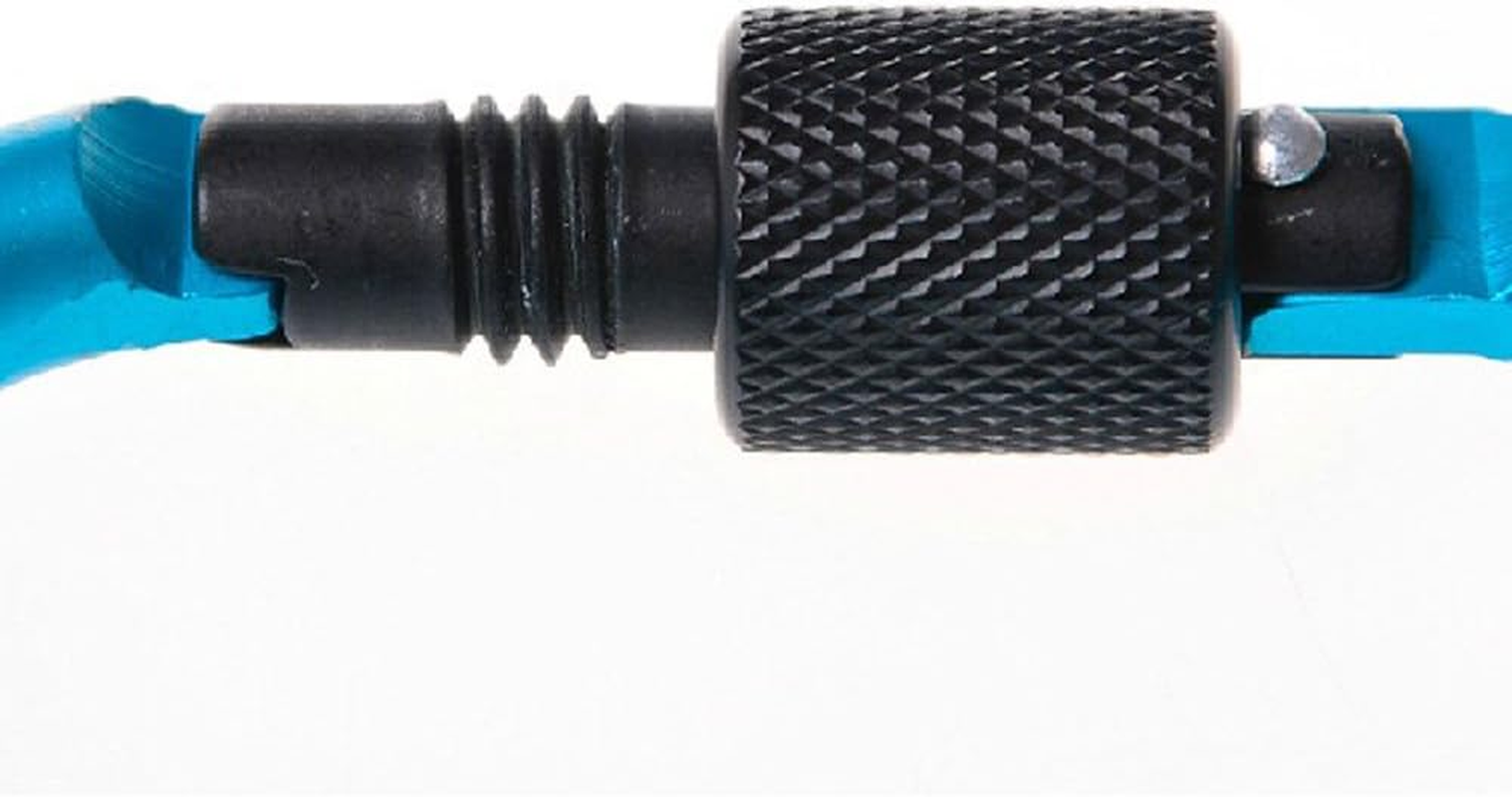 Wolike 10 Pcs Locking Carabiner, 10-Colors Premium Aluminum Alloy D-Ring Carabiner Clips for Outdoor, Camping, Hiking, Traveling, Fishing, Backpack DK001