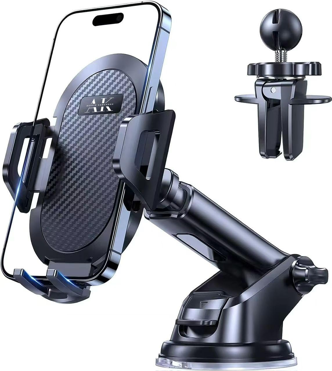 Car Phone Holder Mount, Universal Mobile Phone Holder for Car, Car Phone Mount for Dashboard Windshield Vent Compatible with All Smartphones Aussie Kangaroo image number 1