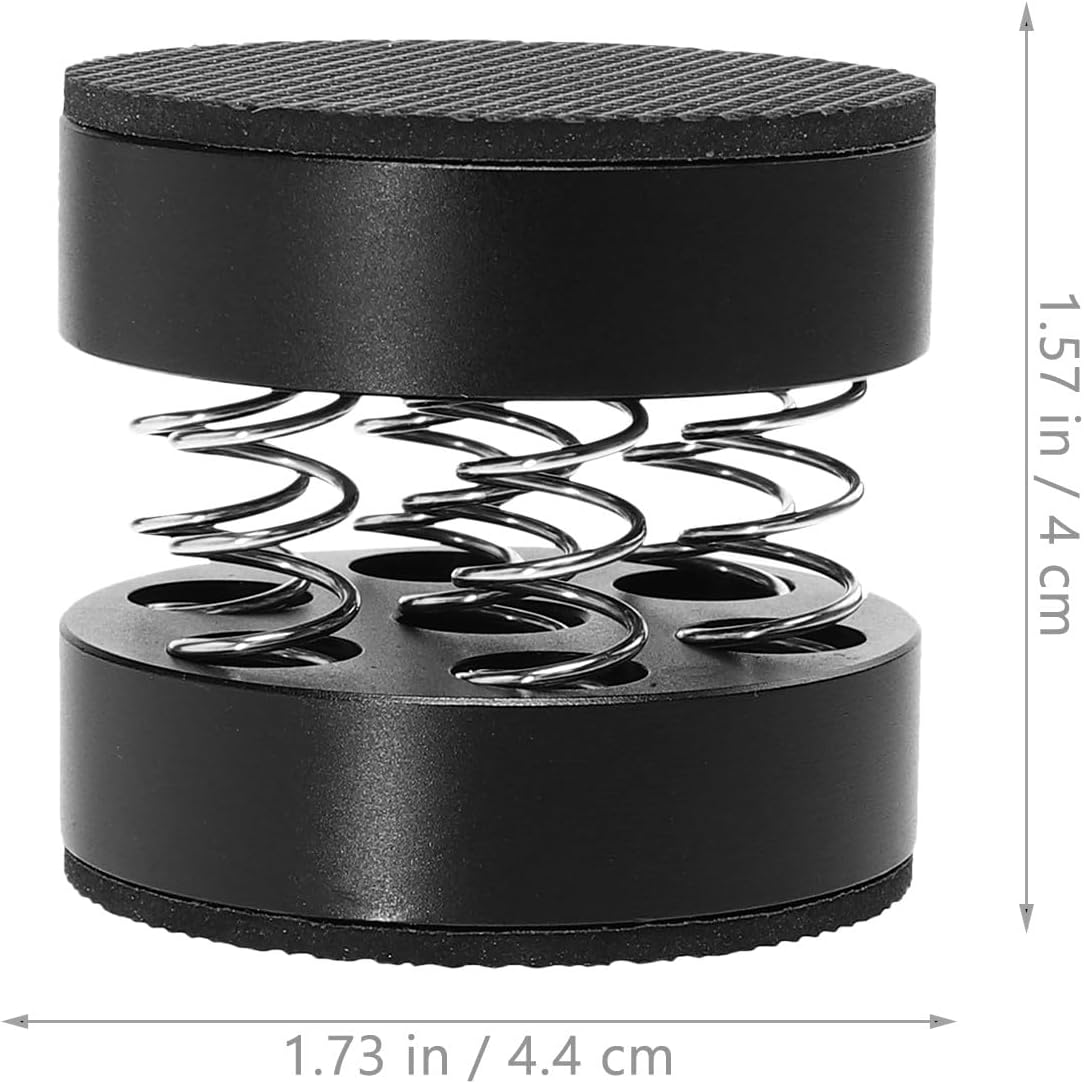 Ipetboom anti Vibration Amplifier Feet Pads, Black Aluminum Alloy Spring Shock Absorber Cushions 40X44Mm, Audio Equipment anti Vibration Feet Cushions for Hifi Speakers and Home Appliances image number 6