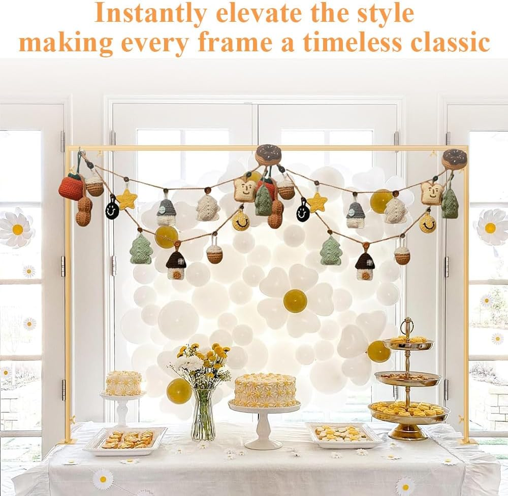 Table Pole Stand,Adjustable Tabletop Stands,Balloon Decor Frame, Metal Decorating Hanging Rod ,Wedding Decoration Frame,Party Backdrop Holder, for Wedding, Birthday, Anniversary Decoration image number 6