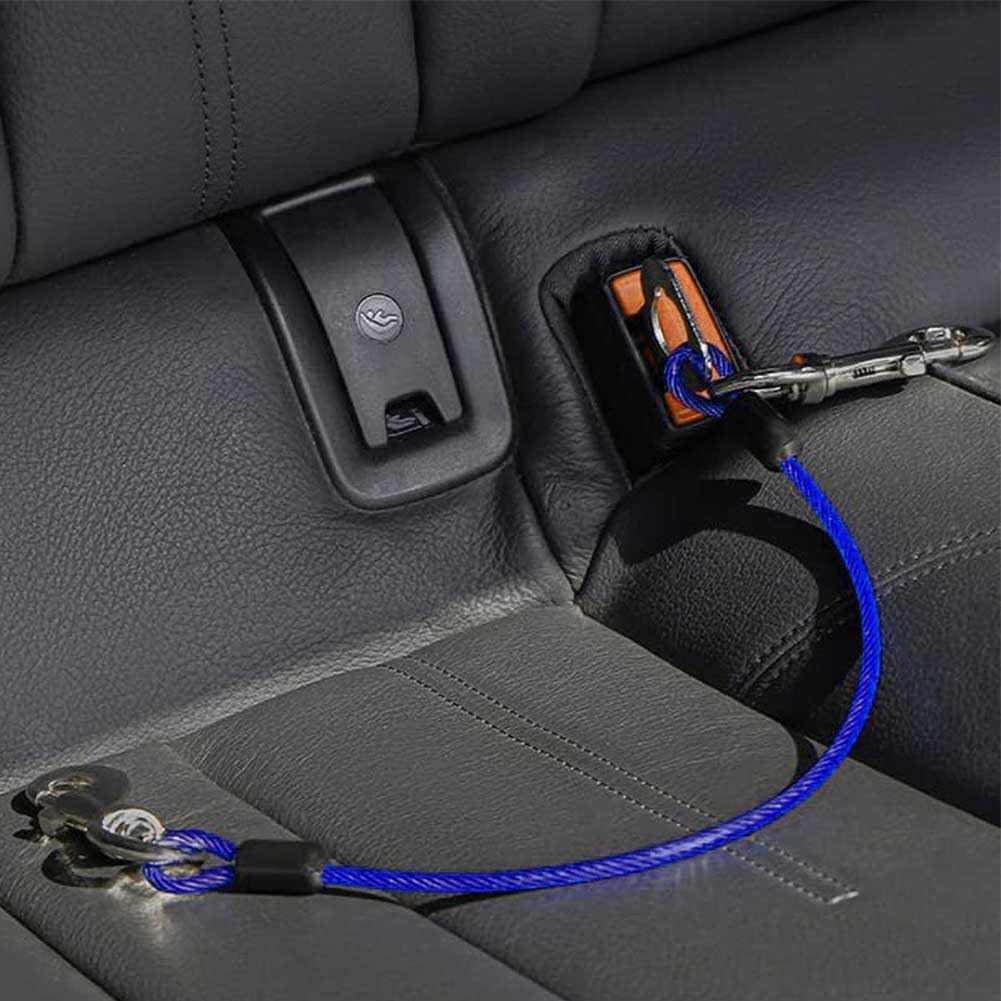 2 Pack Dog Car Seat Belt Harness,Dog Car Harness Anti-Chew Dog Vehicle Safety Dog Lead with Double Clips & Latch Attachment Pet Vehicle Harnesses for Medium Large Dogs image number 3