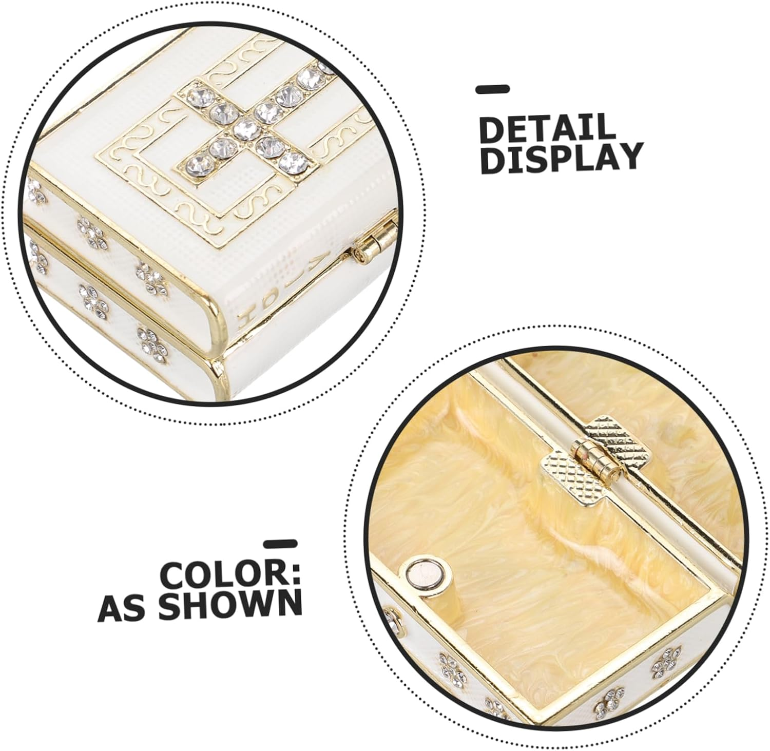 Simulated Ornament Vintage Book Shape Storage Box for Jewelry and Keepsakes Compact and Easy to Clean Design for Home Decor and Present Giving