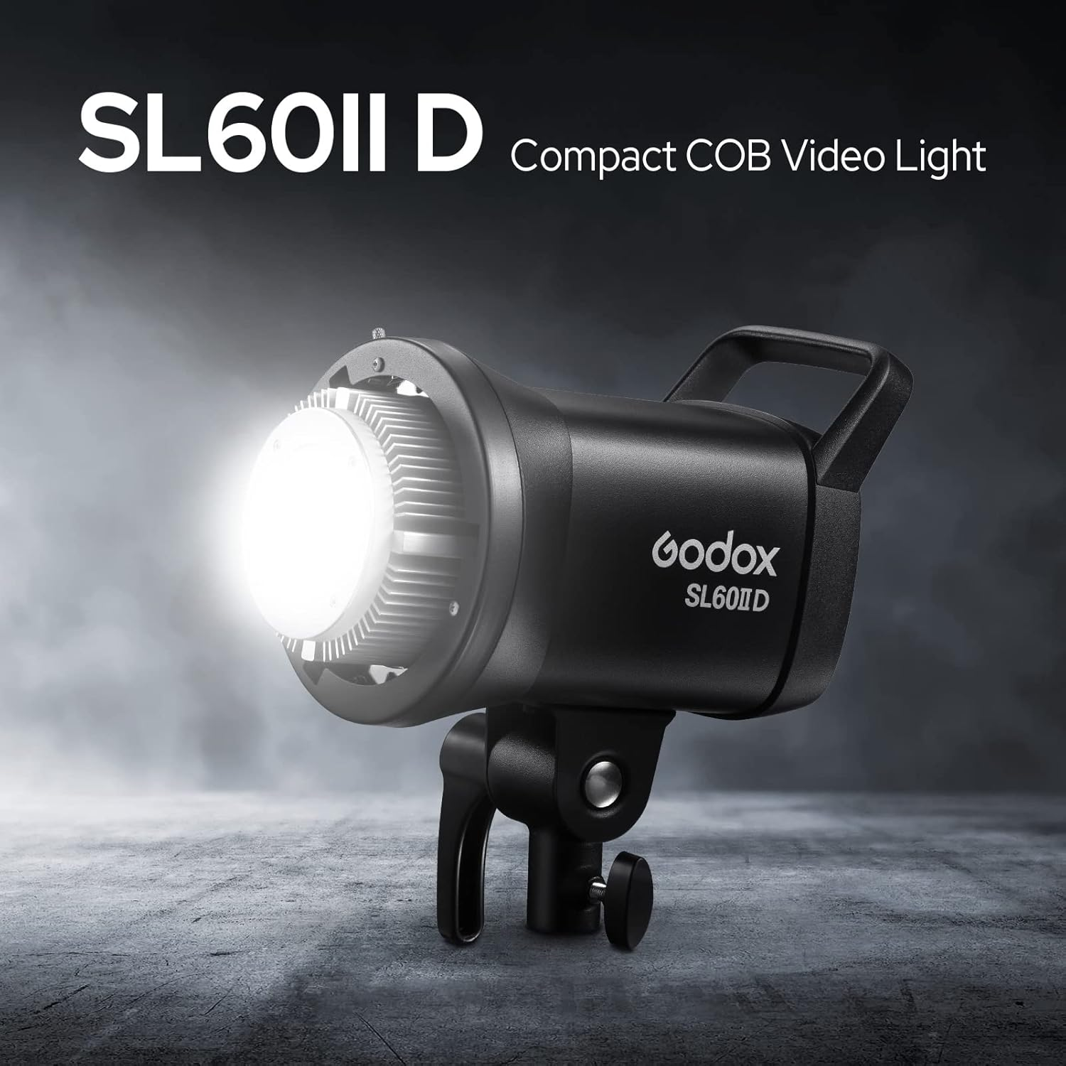 Godox SL60IID 70W COB LED Video Light Daylight, 5600K, 8 FX Effects, 2.4G Wireless, APP Control, Stronger Output, More Slient, Bowens Mount Led Continuous Video Light for Video Recording, Photography