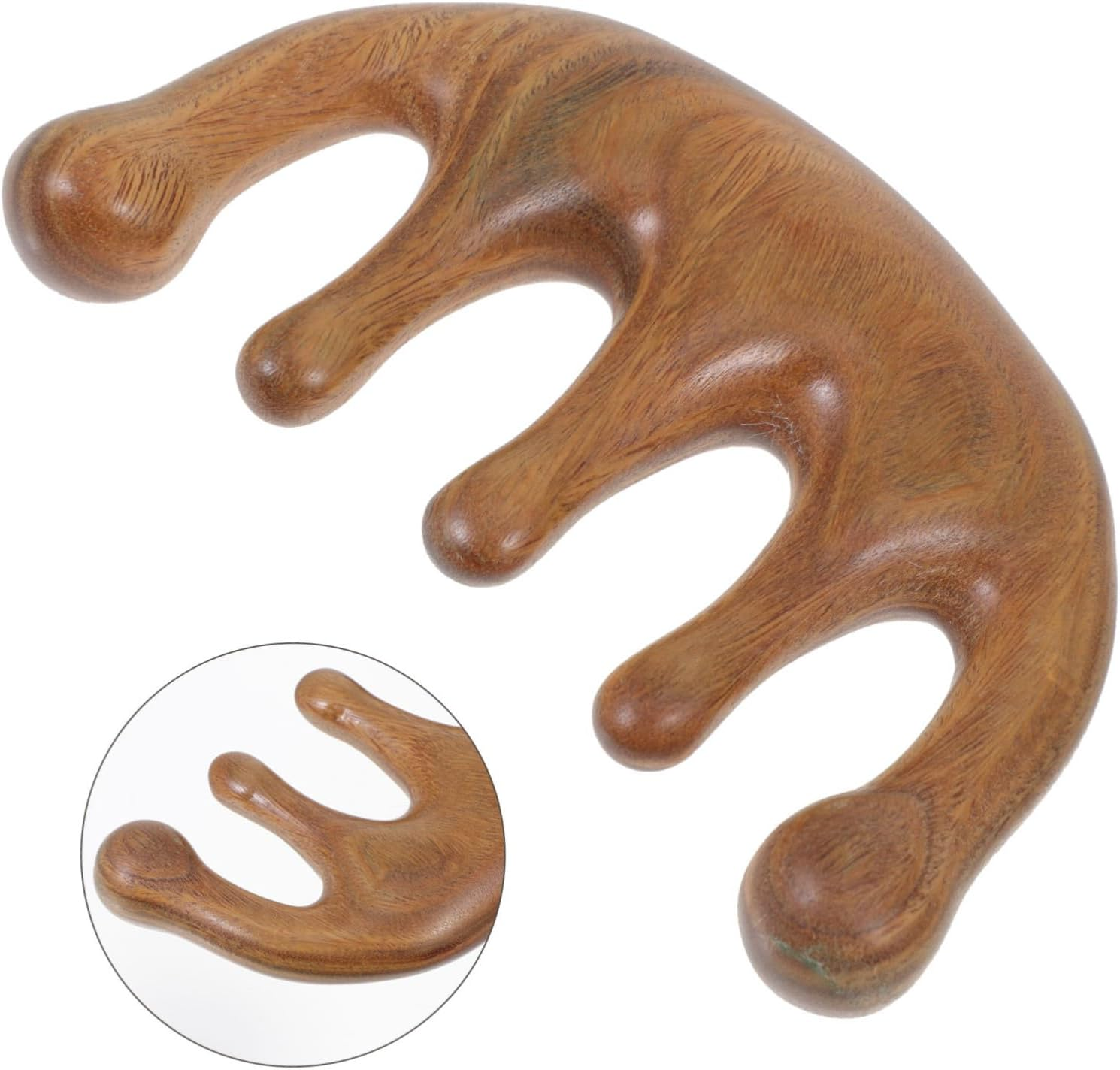 Vaguelly Relaxing Scalp Sweep Detoxing Comb Lightweight Hair Tool Massage Comb Wooden Hairbrush