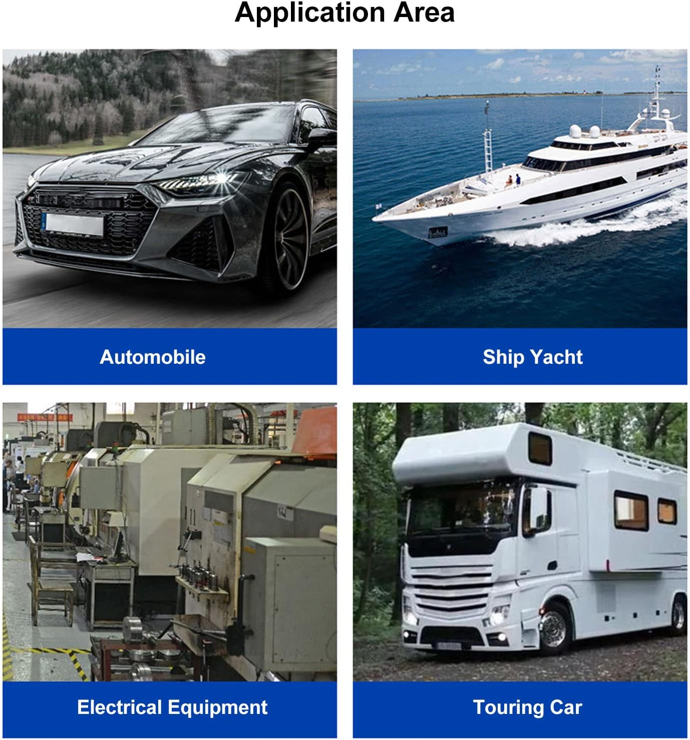 300A 48V Bus Bar, Positive & Negative Power Distribution Block with 4 X M8 Terminal Studs & Cover, Heavy Duty Battery Terminal Block for Marine, Automotive, RV, Boat, Car, Truck (Black) image number 3