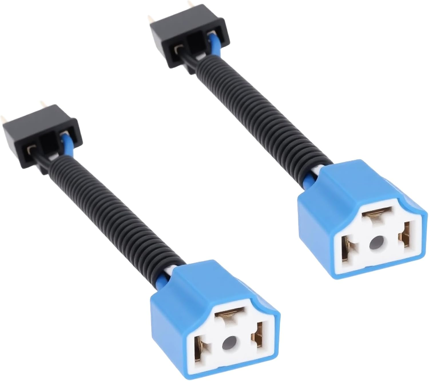 VGOL 2Pcs H4 Male to Female Ceramic Headlight Extended Connector Adapter Wiring Cable Harness